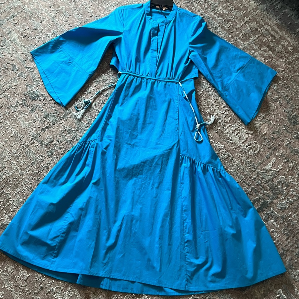 DOROTHEE SCHUMACHER dress BLUE cutout/mid length BRAND NEW- tags ripped off
